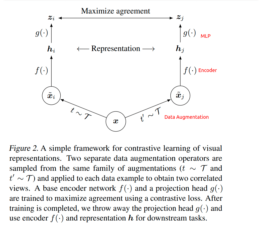 SimCLR framework